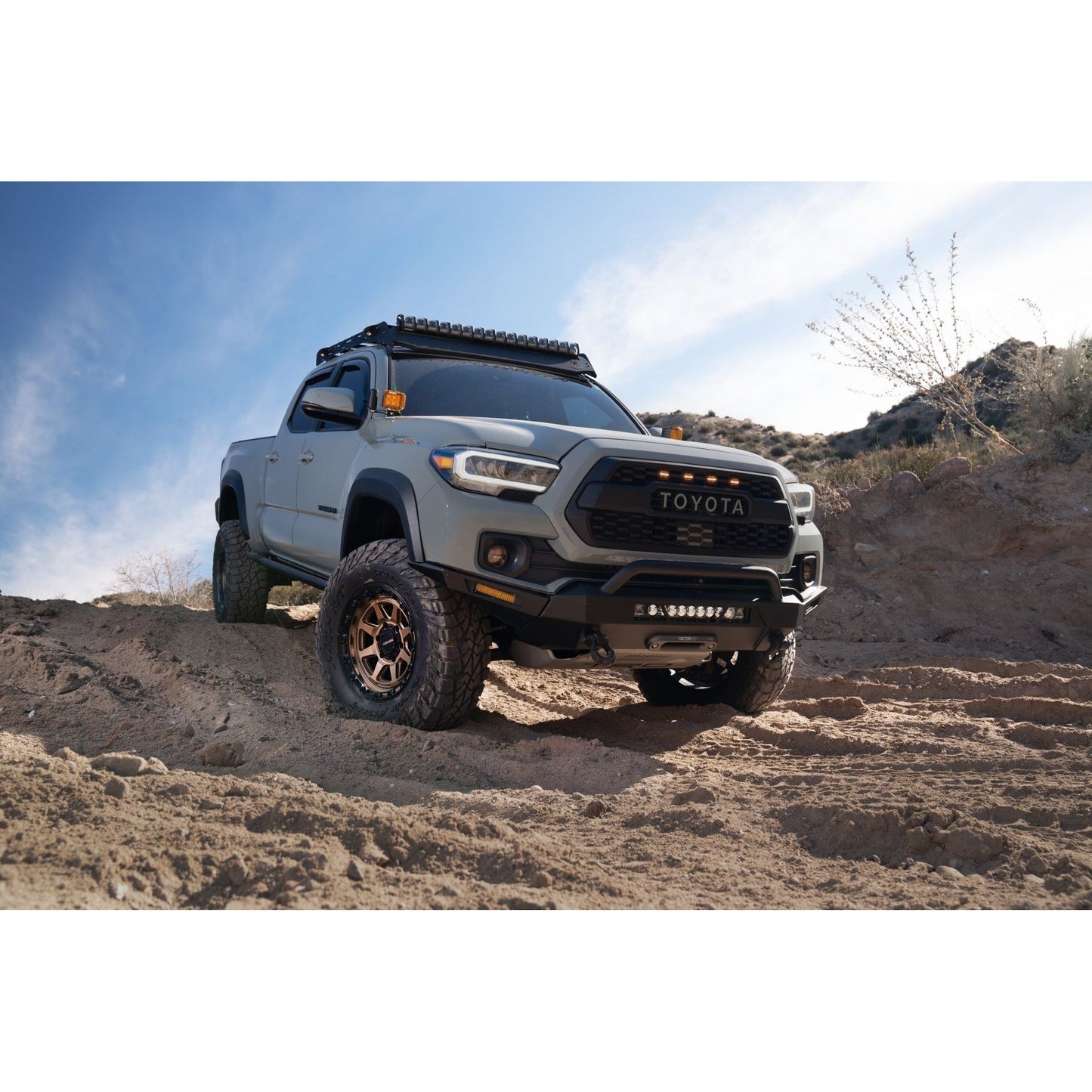 Body Armor 4x4 2016-2023 TOYOTA TACOMA HILINE BUMPER HIGH CLEARANCE SIDE WINGS TC-19339W