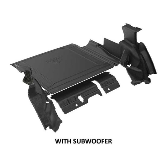 Armorlite 24-C WRANGLER JLU 4DR CARGO SET W/ SUBWOOFER WHEELHOUSE COVERS CARGO MAT MESA S B1020422-BLK1-AA