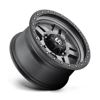 Fuel 1PC D558 ANZA MATTE GUN METAL BLACK BEAD RING