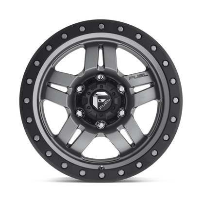 Fuel 1PC D558 ANZA MATTE GUN METAL BLACK BEAD RING
