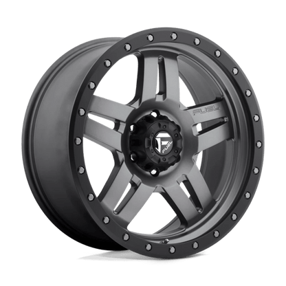 Fuel 1PC D558 ANZA MATTE GUN METAL BLACK BEAD RING