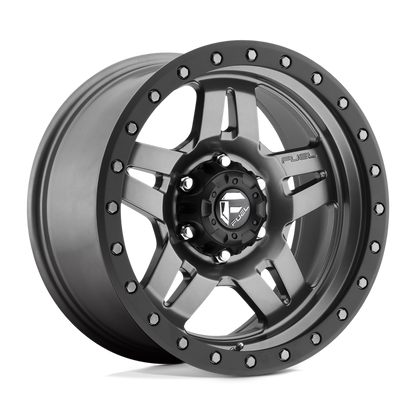Fuel 1PC D558 ANZA MATTE GUN METAL BLACK BEAD RING