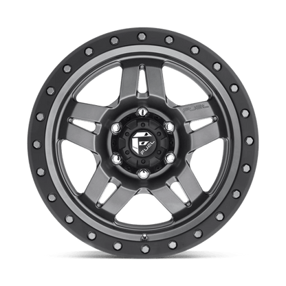 Fuel 1PC D558 ANZA MATTE GUN METAL BLACK BEAD RING