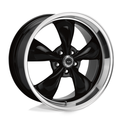 American Racing AR105 TORQ THRUST M GLOSS BLACK MACHINED LIP