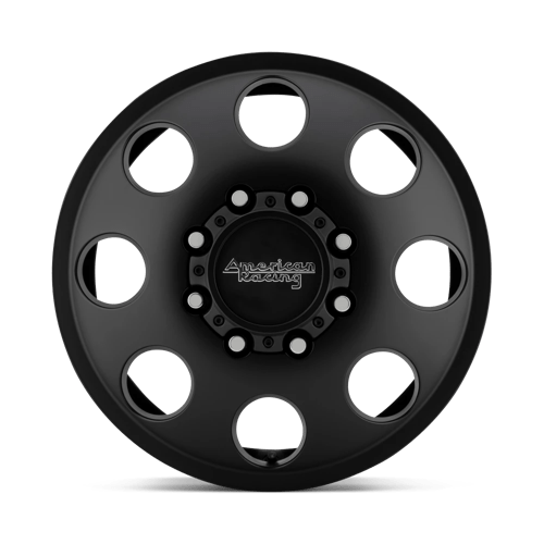 American Racing AR204 BAJA DUALLY SATIN BLACK - FRONT