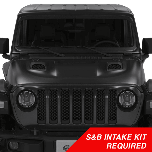 S&B Filters | Air Hood Scoops For Jeep Wrangler Rubicon / Gladiator (S&B Intake Required) | AS-1014