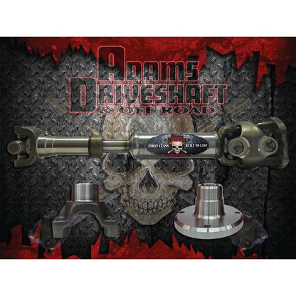 ADAMS DRIVESHAFT | JK REAR 1350 CV DRIVESHAFT [EXTREME DUTY SERIES] SOLID U-JOINT | ASDJK-1350R-S2D