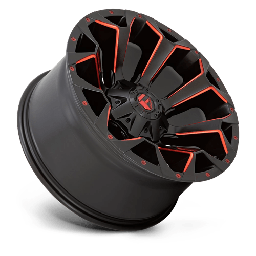 Fuel 1PC D787 ASSAULT MATTE BLACK RED MILLED