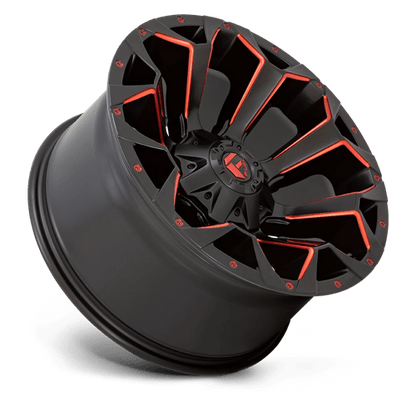 Fuel 1PC D787 ASSAULT MATTE BLACK RED MILLED