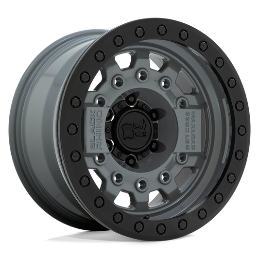 Black Rhino Hard Alloys AVENGER BEADLOCK BATTLESHIP GRAY W/ BLACK HARDWARE