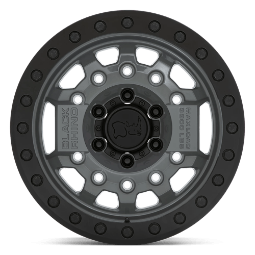 Black Rhino Hard Alloys AVENGER BEADLOCK BATTLESHIP GRAY W/ BLACK HARDWARE