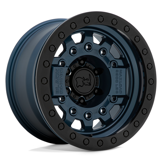 Black Rhino Hard Alloys AVENGER BEADLOCK NAVY BLUE W/ BLACK HARDWARE