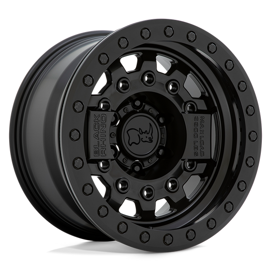 Black Rhino Hard Alloys AVENGER BEADLOCK MATTE BLACK W/ BLACK HARDWARE