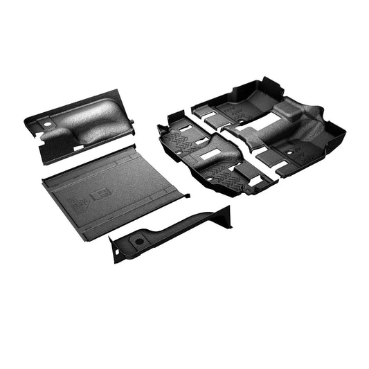 Armorlite 97 WRANGLER TJ 2DR FULL VEHICLE KIT FRONT & REAR FLOORING CARGO MAT WHEELHOUSE COVERS MESA SMOKE B1017048-BLK1-AA