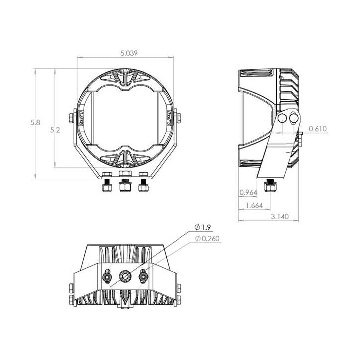 Baja Design LP4 Pro LED Auxiliary Light Pod Pair - Universal