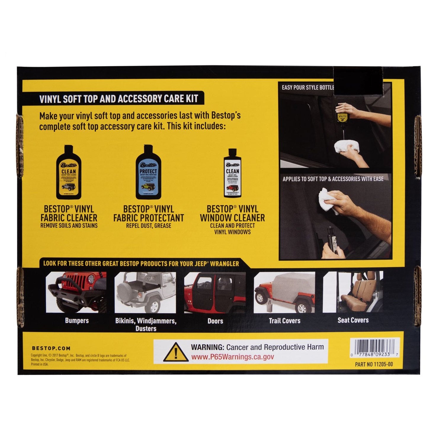 Bestop Bestop Cleaner/Protectant Pack Incl. One Each Cleaner/Protectant/Window Polish Boxed I 11215-00