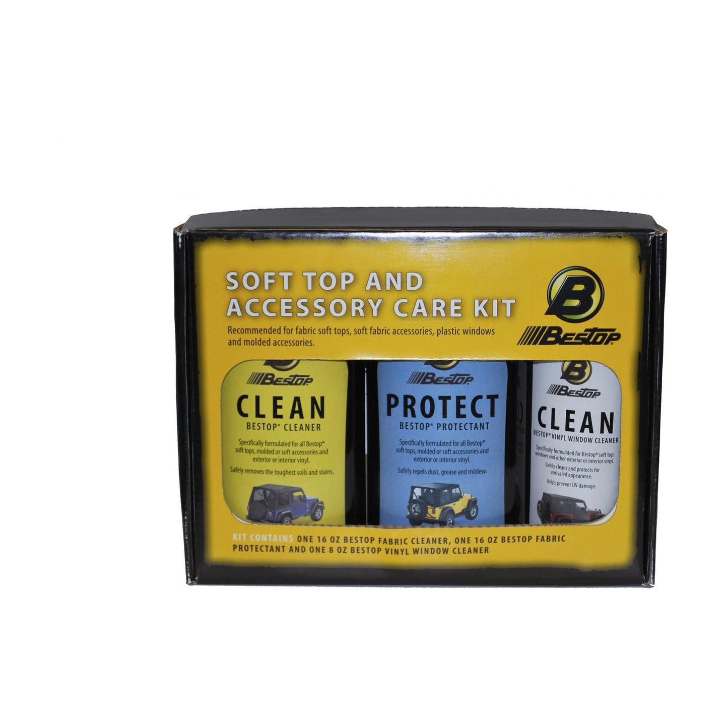 Bestop Bestop Cleaner/Protectant Pack Incl. One Each Cleaner/Protectant/Window Polish Boxed I 11215-00