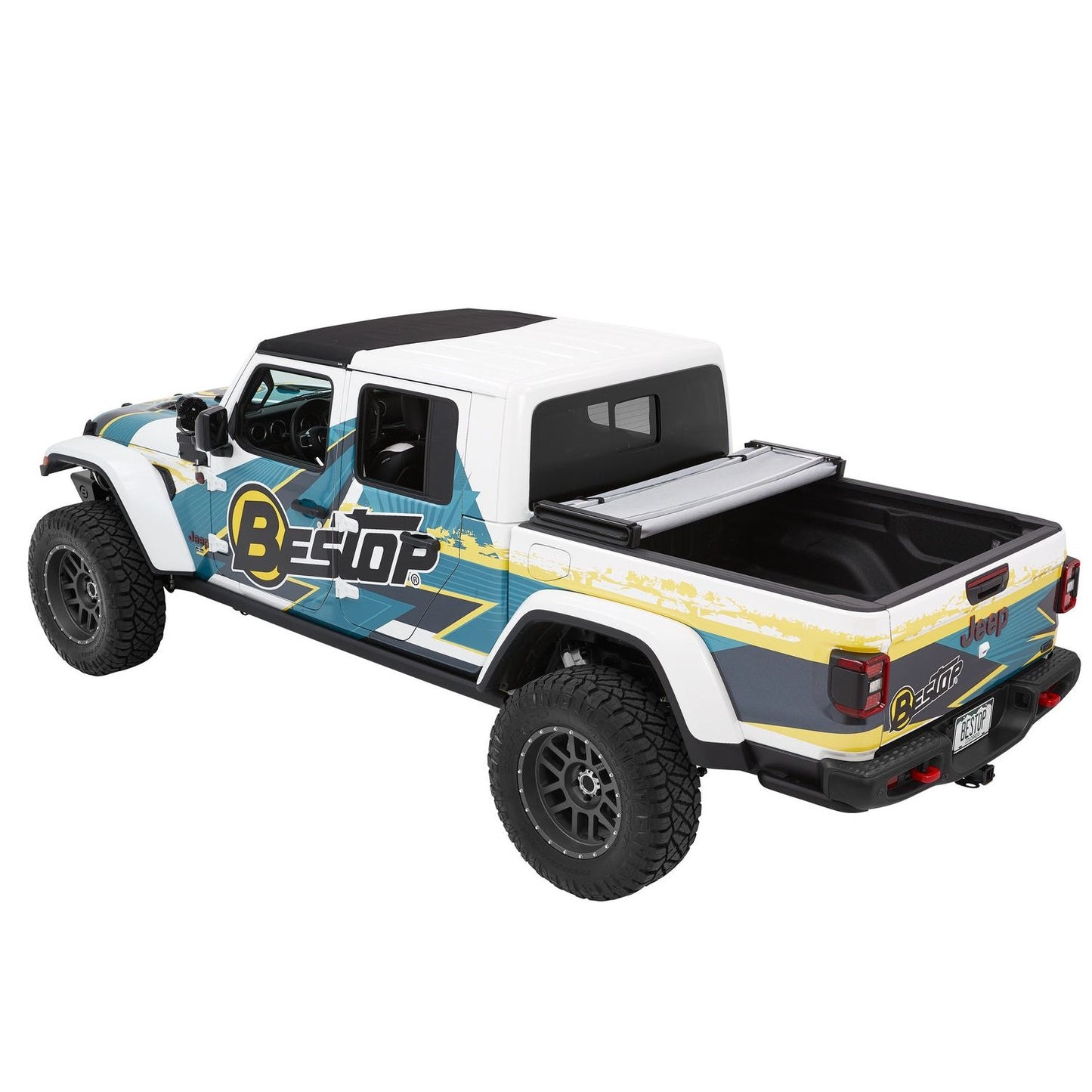 Bestop EZ Fold Soft Tri-Fold Tonneau Cover Black Diamond I 16280-35