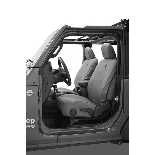 Bestop Seat Covers Charcoal/Gray Fits Factory Seats Pair I 29293-09