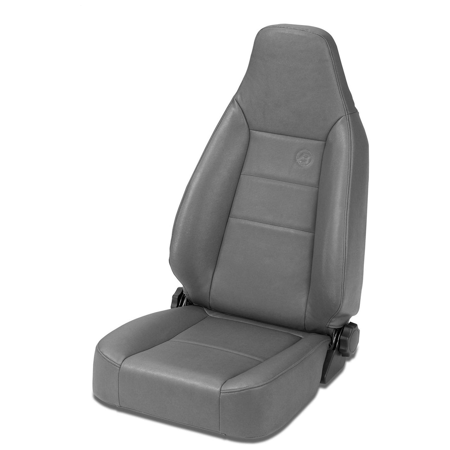 Bestop Trailmax II Sport Seat Charcoal Front High-Back Vinyl Bucket Driver Or Passenger Side Requires Seat Adapter PN[51256-01] Per Seat I 39434-09