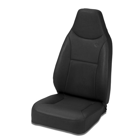 Bestop Trailmax II Standard Seat Black Front High-Back Vinyl Bucket Requires Seat Adapter PN[51256-01] Per Seat I 39436-01