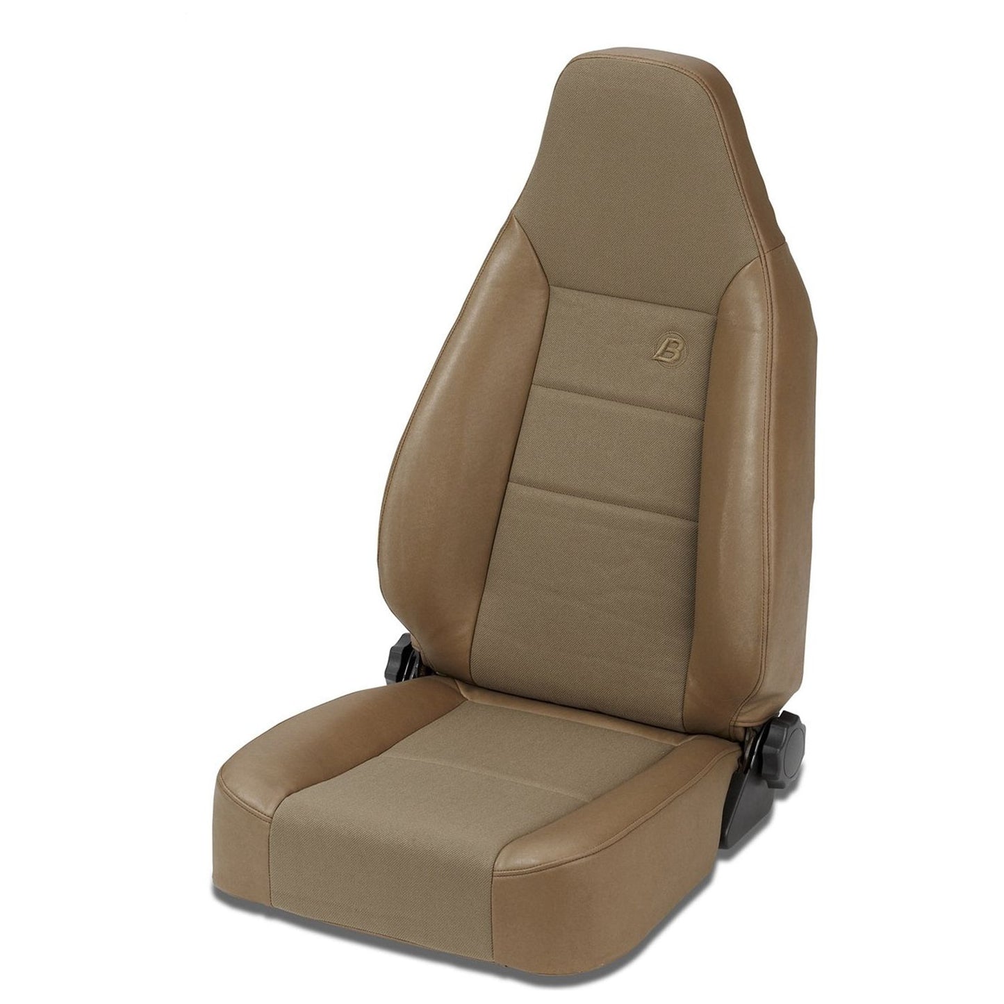 Bestop Trailmax II Sport Seat Spice Front High-Back Vinyl w/Center Fabric Insert Bucket Driver Or Pass Side Req. Seat Adapter PN[51256-01] Per Seat I 39438-37