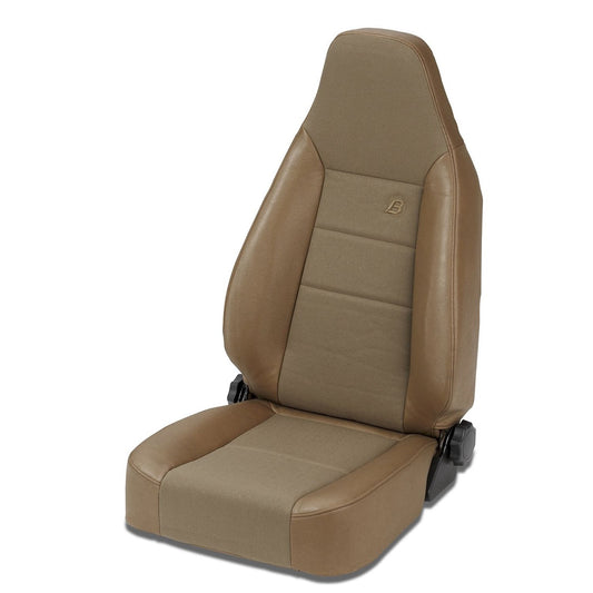 Bestop Trailmax II Sport Seat Spice Front High-Back Vinyl w/Center Fabric Insert Bucket Driver Or Pass Side Req. Seat Adapter PN[51256-01] Per Seat I 39438-37
