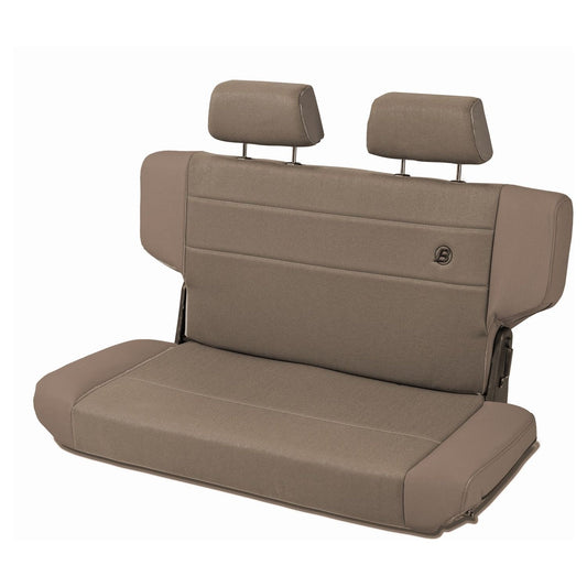 Bestop Trailmax II Fold-N-Tumble Seat Spice Rear/Second Seat Vinyl w/Center Fabric Insert I 39439-37