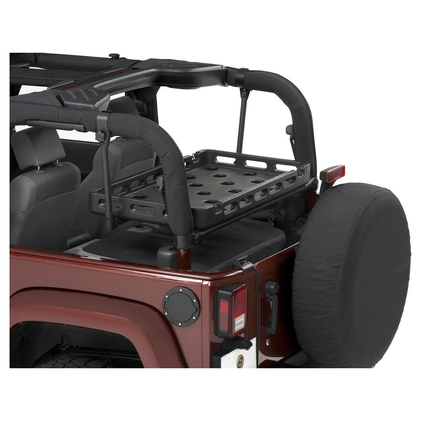 HighRock 4x4 Universal Tray Black Use w/Highrock Overhead Racks Lower Cargo Bracket Kits Tailgate Bracket Kits I 41444-01