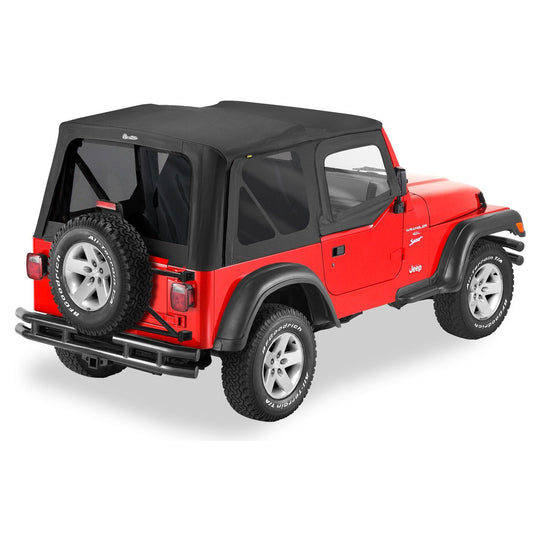 Bestop Replace-A-Top Black Diamond Tinted Windows Upper Door Skins Included I 51129-35