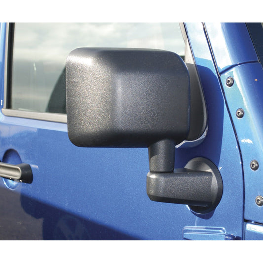 Bestop Mirror Replacement Set Black Left And Right ABS Composite Heavy Duty Plastic JK Factory Design Manual Mirrors I 51260-01