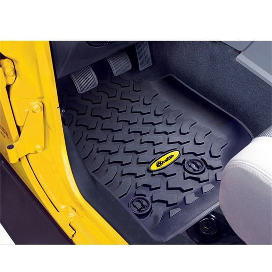 Bestop Floor Mats Black 2 pc. Front Sold As Pair I 51513-01