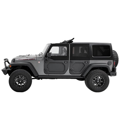 Bestop Upper Fabric Half Doors Black Twill Rear Upper Half Door I 51733-17