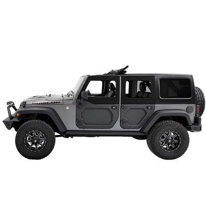 Bestop Upper Fabric Half Doors Black Twill Rear Upper Half Door I 51733-17