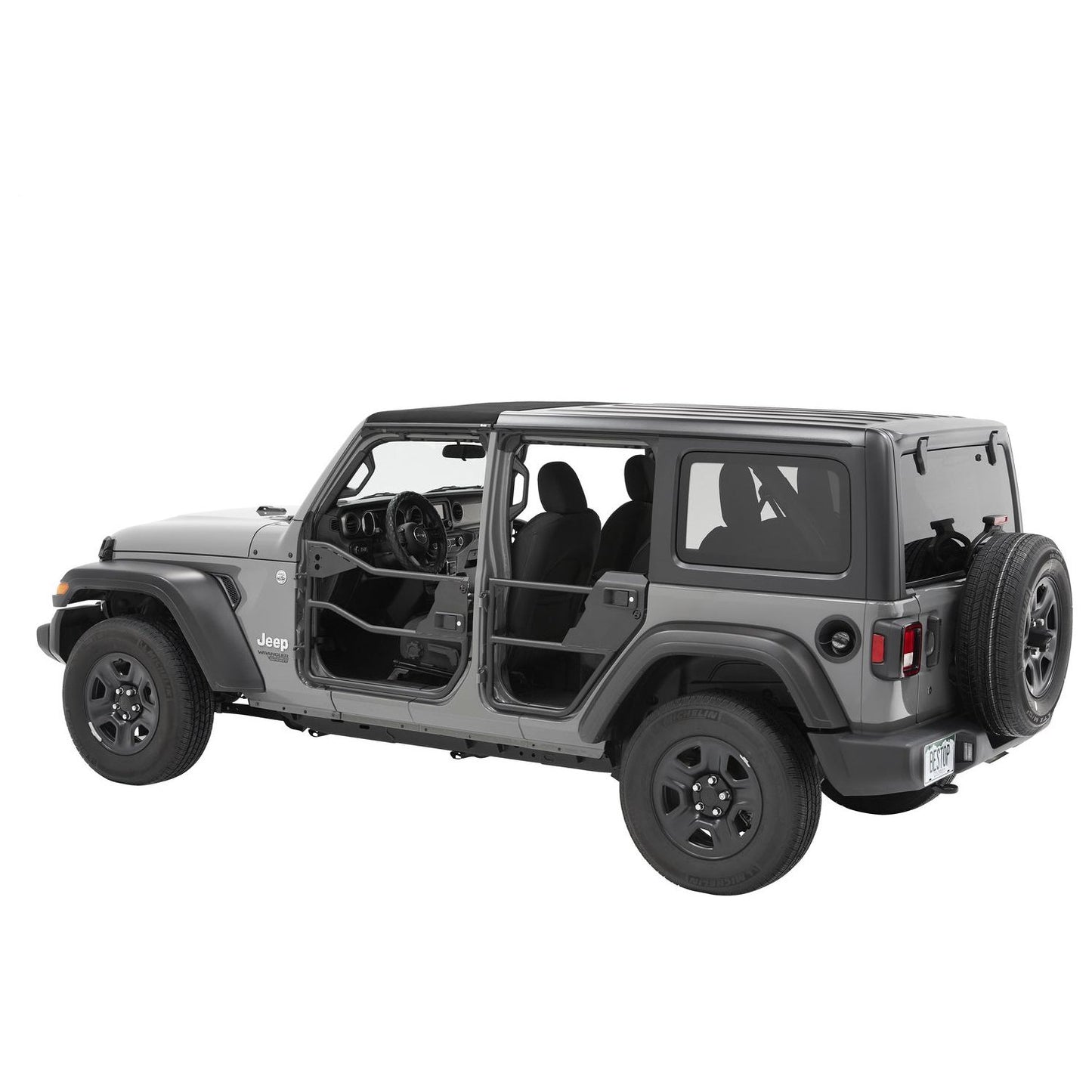 Bestop HighRock 4x4 Element Doors Matte Black Front I 51740-01