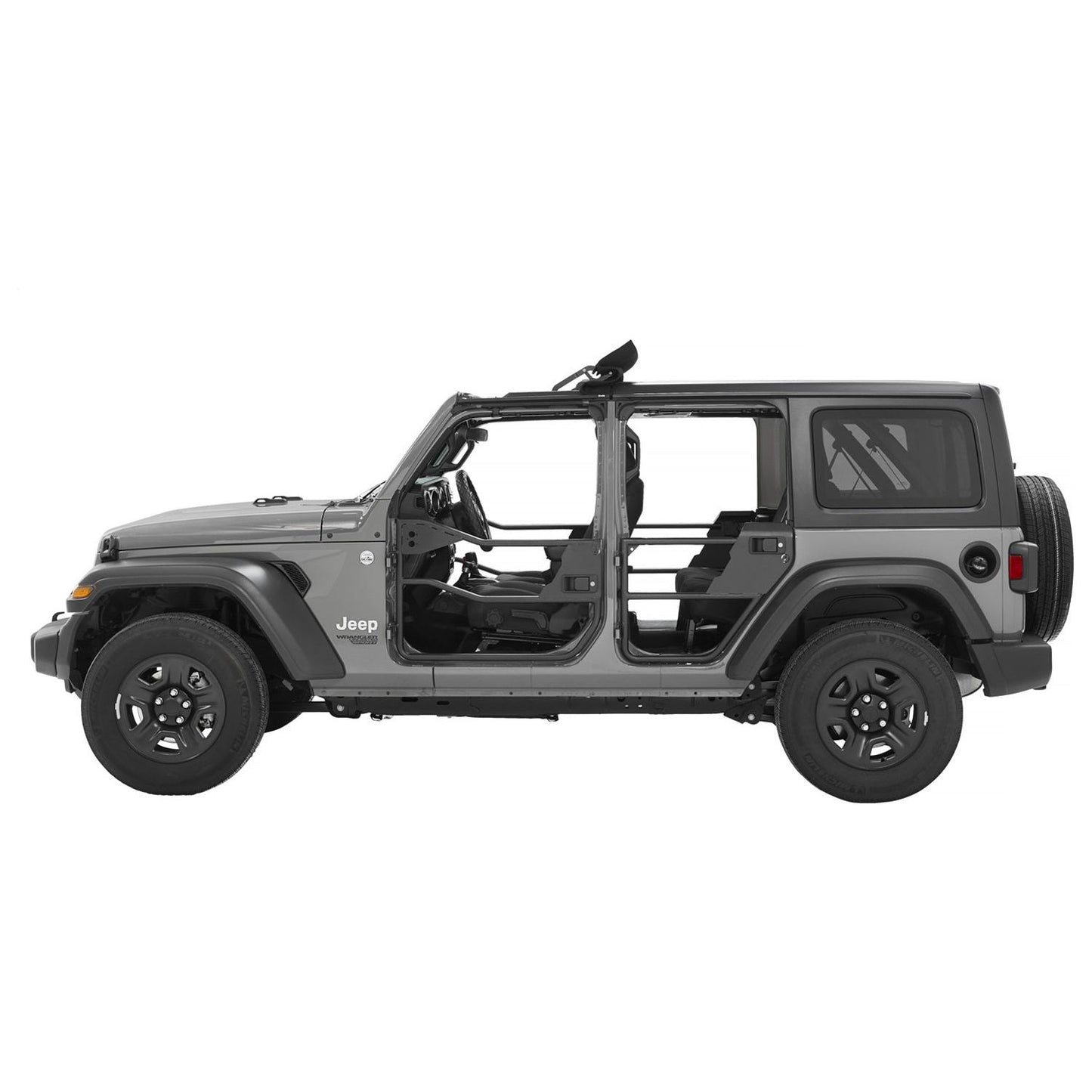 Bestop HighRock 4x4 Element Doors Matte Black Rear I 51741-01