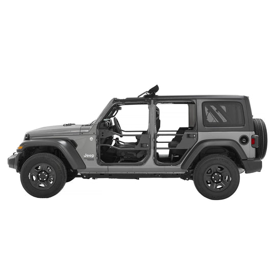 Bestop HighRock 4x4 Element Doors Matte Black Rear I 51741-01