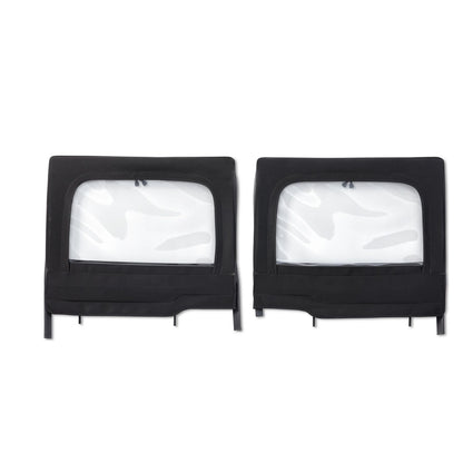 Bestop HighRock 4x4 Element Upper Fabric Half Doors Black Twill Rear I 51743-17