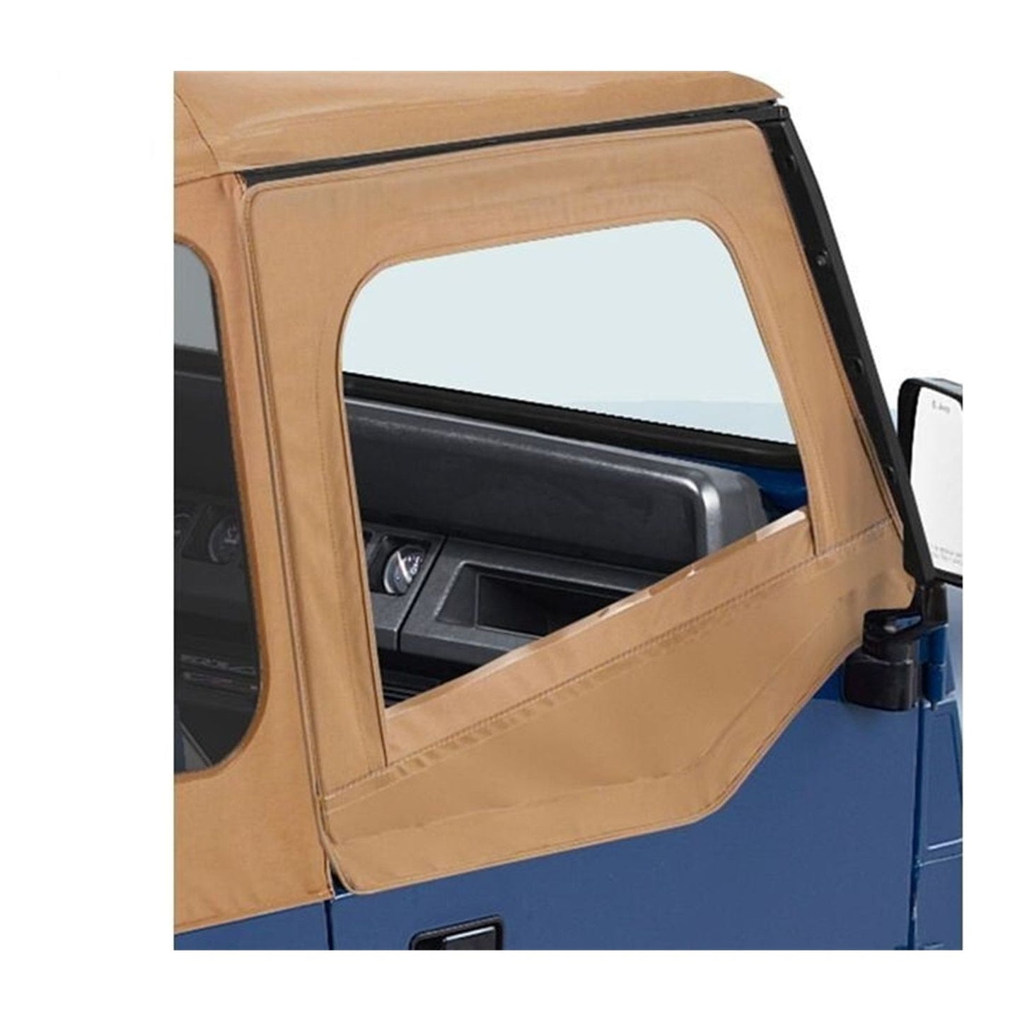 Bestop Upper Fabric Half Doors Spice Front Fits Original Factory Hardware Or Replace-A-Top I 51782-37