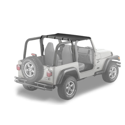 Bestop Strapless Standard Targa Style BikiniTop Black Denim Color-Matched Requires Installation Of PN[51210] Drill-In I 52521-15