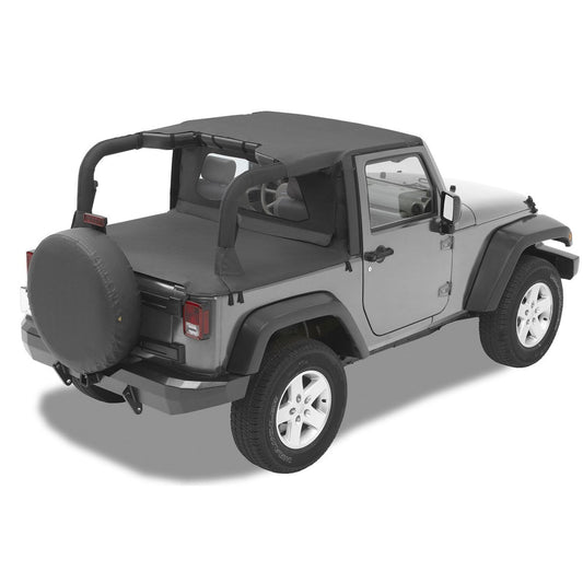 Bestop Header Standard Targa Style BikiniTop Black Diamond Color-Matched No Drill Header Requires Installation Of PN[51243]  I 52580-35