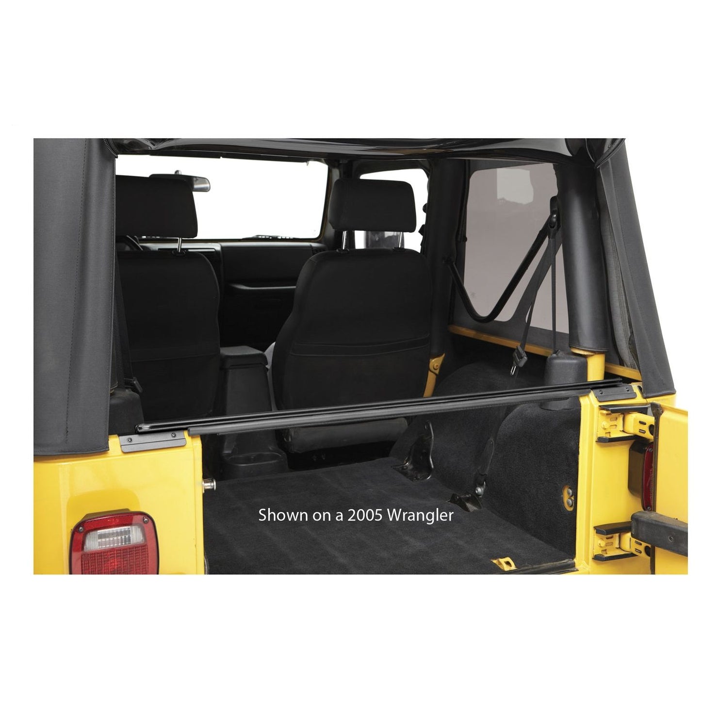 Bestop Tailgate Bar Black Incl. Two Retainer Mounts I 52601-01