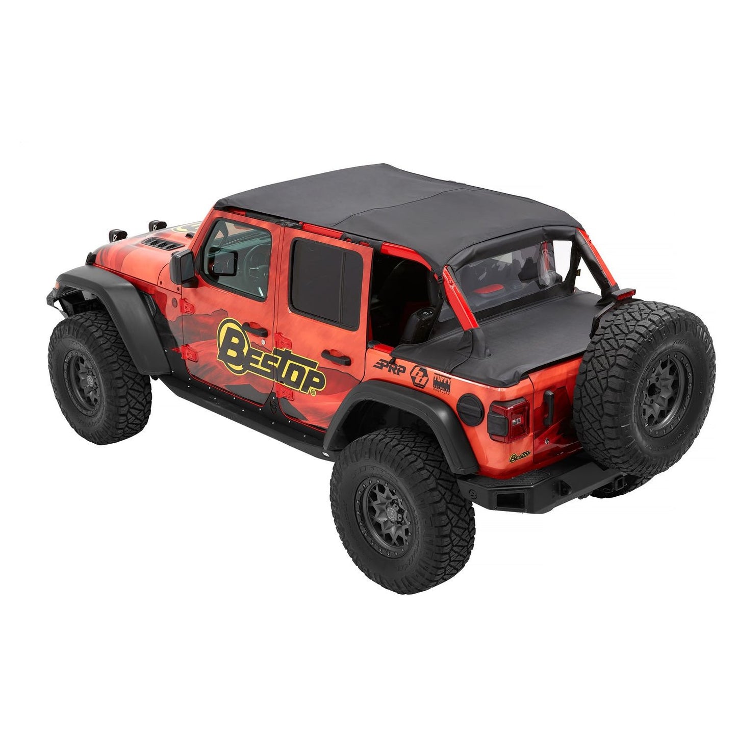 Bestop Header Extended Safari Style Bikiniâ„¢ Top Black Diamond Requires Installation Of PN[51244-01] Channel I 52610-35