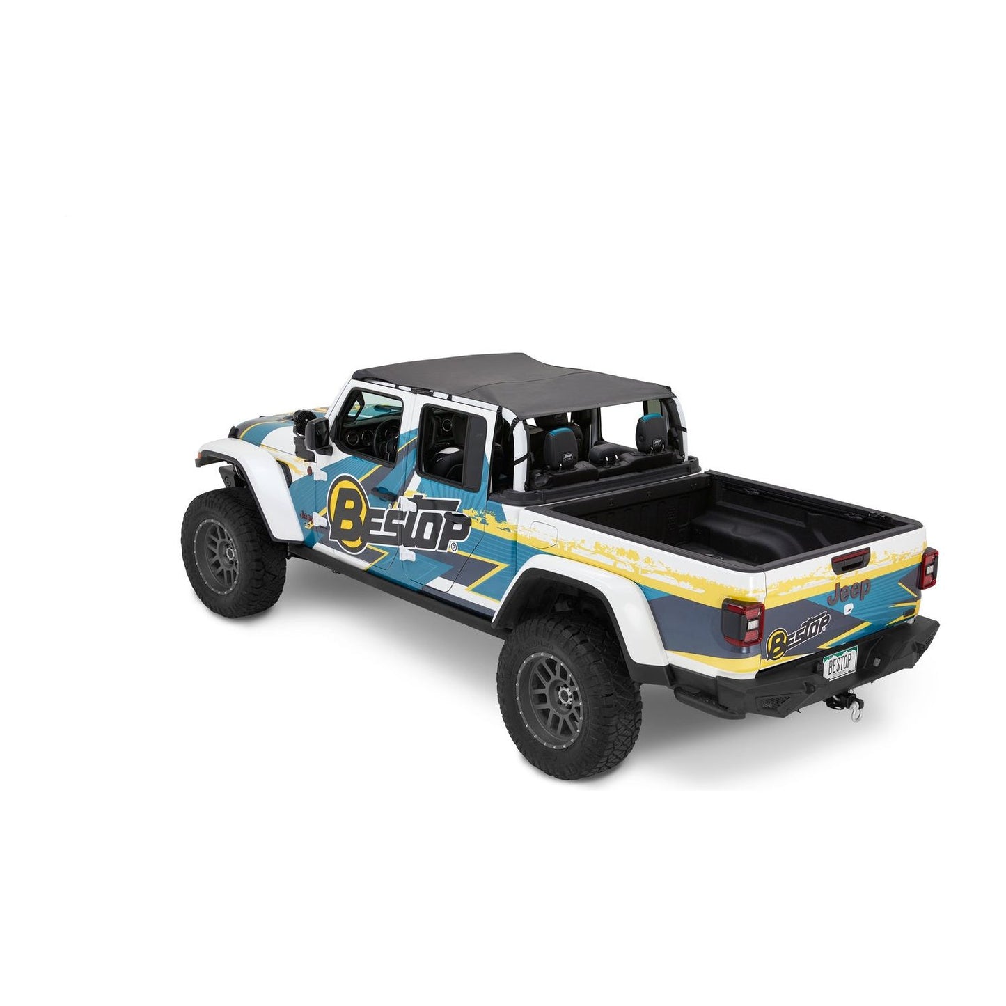 Bestop Header Extended Safari Style Bikiniâ„¢ Top Black Diamond Requires Installation Of PN[51244-01] Channel I 52614-35