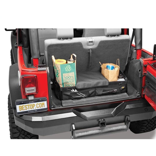 Bestop RoughRider Cargo Trunk Organizer Black Diamond Fits Behind Rear Seat I 54137-35