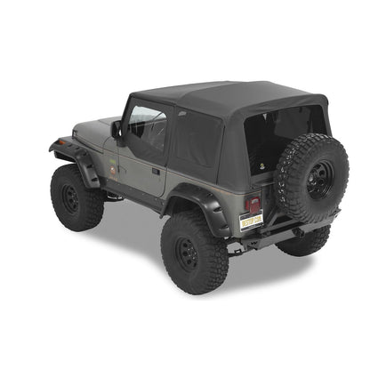 Bestop Supertop Squareback Soft Top Black No Doors Included Tinted Side/Rear Windows I 54601-01