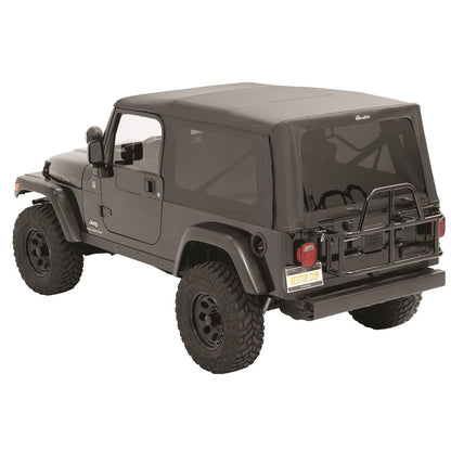 Bestop Supertop Squareback Soft Top Black Diamond No Doors Included Tinted Side/Rear Windows I 54721-35