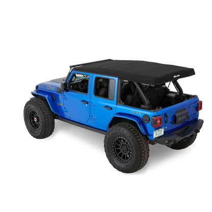 Bestop Supertop Squareback Soft Top Black Diamond No Doors Included Tinted Side/Rear Windows I 54726-35