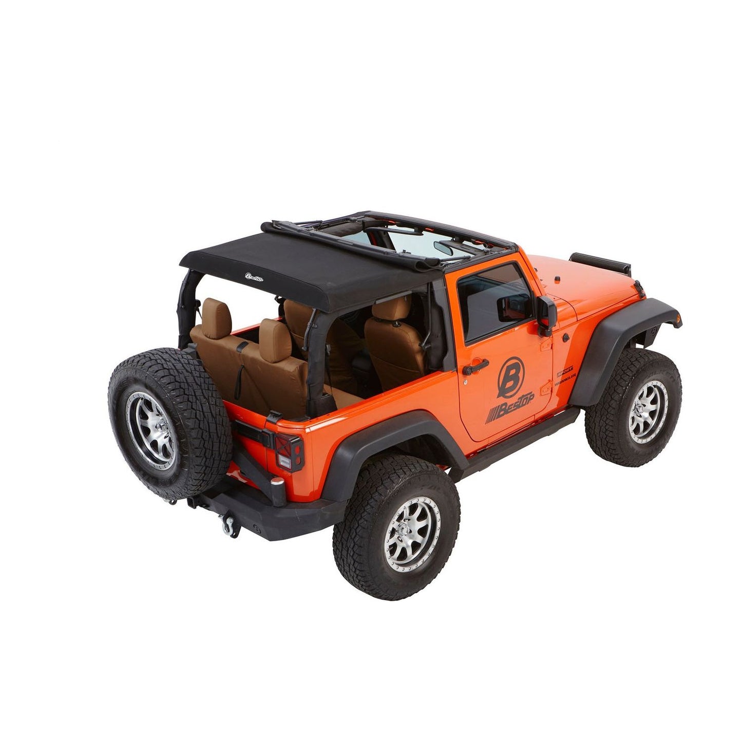 Bestop Trektop GlideSlantback Soft Top Black Diamond 2 Piece I 54922-35
