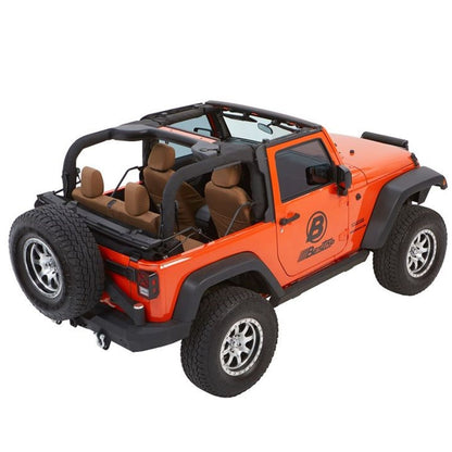 Bestop Trektop GlideSlantback Soft Top Black Diamond 2 Piece I 54922-35